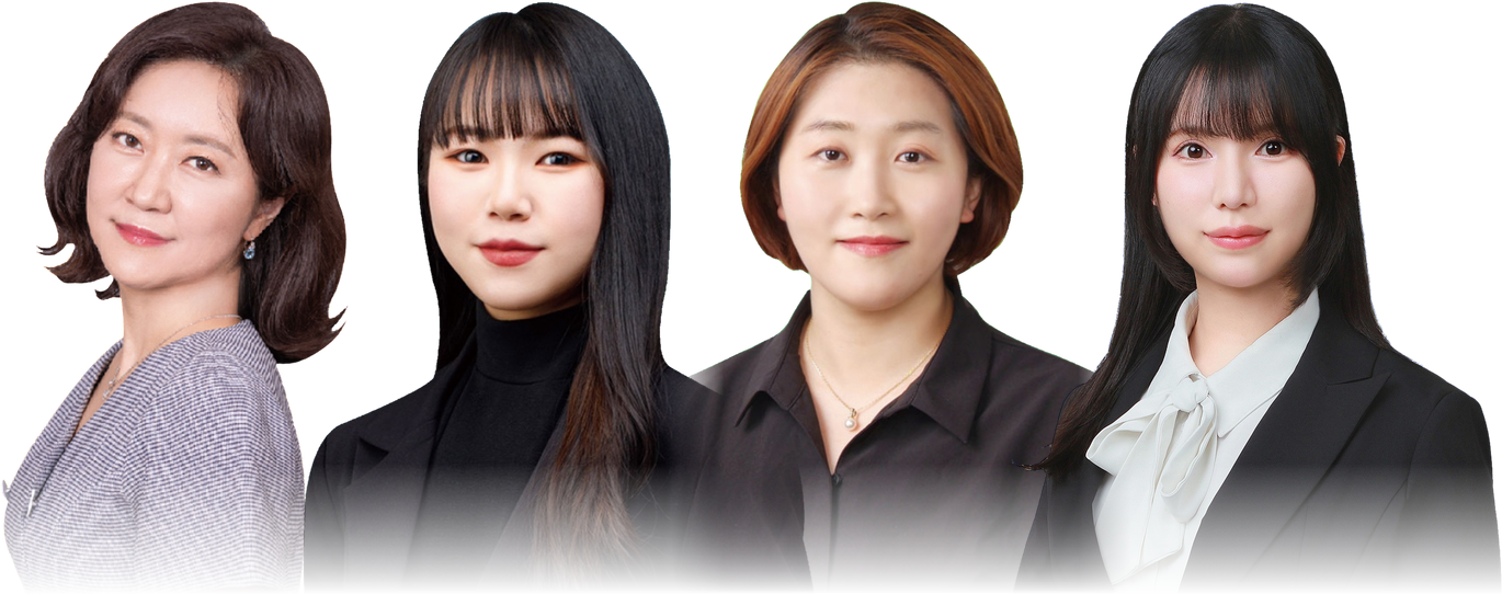 평촌글로벌어학원 일본어 강사진 — 인혜정, 무라카미, 신유주, 하야시유키